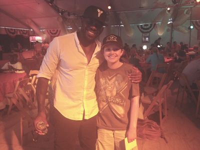 Dodge with The Magnificent Seven's director, Antoine Fuqua.