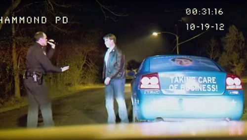 Still from The Campaign with Dustan Costine and Will Ferrell.