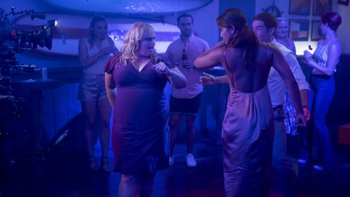 Priyanka Chopra Jonas, Rebel Wilson, and Adam Devine in Isn't It Romantic (2019)