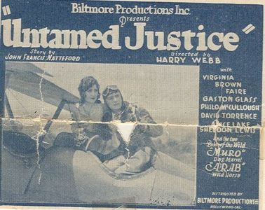 Virginia Brown Faire and Gaston Glass in Untamed Justice (1929)