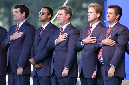 Bruce Lietzke, Tiger Woods, Payne Stewart, and Hal Sutton