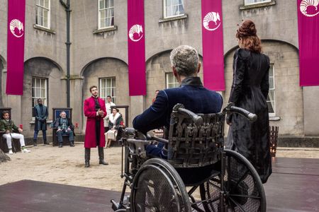Stephen Lang, Ivo Canelas, Jonathan Ryan, Eleanor Matsuura, and Oliver Stark in Into the Badlands (2015)