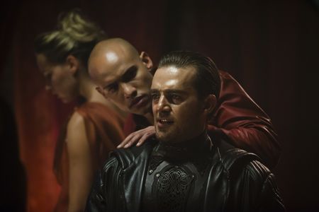 Carl Beukes and Roxane Hayward in Dominion (2014)