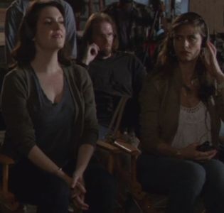 Melanie Lynskey, Amanda Peet, and Mark Casimir Dyniewicz Jr. in Togetherness (2015)