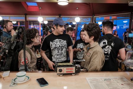Logan Kim and Mckenna Grace in Ghostbusters: Frozen Empire (2024)