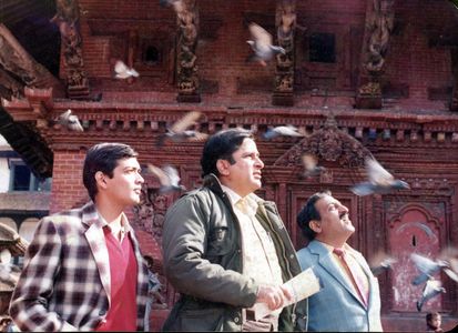 Shashi Kapoor, Mohan Agashe, and Alankar Joshi in Kissa Kathmandu Kaa (1986)