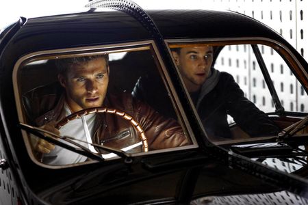 Scott Eastwood and Freddie Thorp in Overdrive (2017)