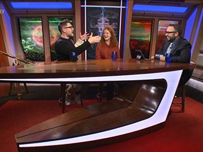 Aaron Harberts, Matt Mira, and Mary Wiseman in After Trek (2017)