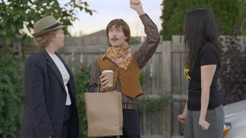 Cory Bertrand, Eileen Li, and Victoria Kucher in Pink Is In (2021)