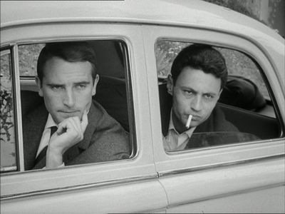 Paul Beauvais and Michel Subor in The Little Soldier (1963)