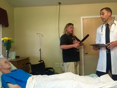 As an Oncology Doctor in a 'Brick & Mortar' Music Video