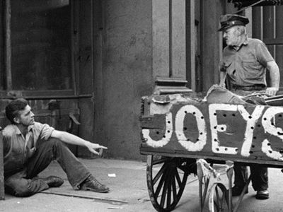 Frank Matthews and Ray Salyer in On the Bowery (1956)
