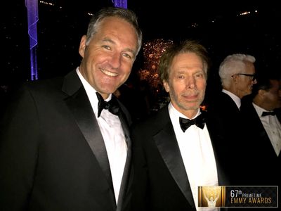 67th Primetime Emmy Awards. Peter Vollebregt & Jerry Bruckheimer
