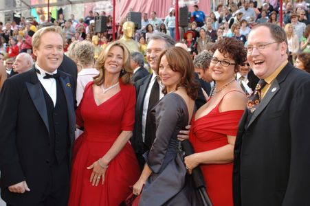 ACADEMY AWARDS - (L to R) Brad and Liz Bird, John Walker & Pamela Gaye Walker, Nancy and John Lasseter