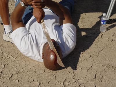 Tom Lister Jr. and Brett A. Hart in Bone Dry (2007)
