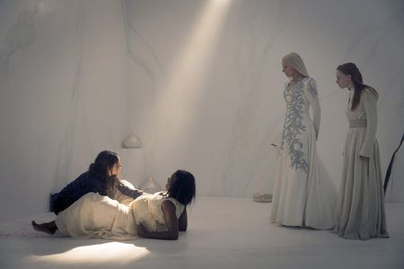 Joely Richardson, Adria Arjona, Jennifer Saayeng, and Lily Newmark in Emerald City (2016)