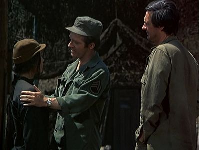 Alan Alda, Paul Jenkins, and Virginia Ann Lee in M*A*S*H (1972)