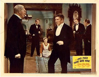 Richard Haydn, Louis Hayward, Walter Huston, Queenie Leonard, C. Aubrey Smith, and Roland Young in And Then There Were N