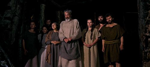 John Huston, Angelo Boscariol, Rossana Di Rocco, Peter Heinze, Eric Leutzinger, Pupella Maggio, Anna Orso, and Gabriella