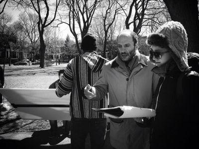 On the set of 