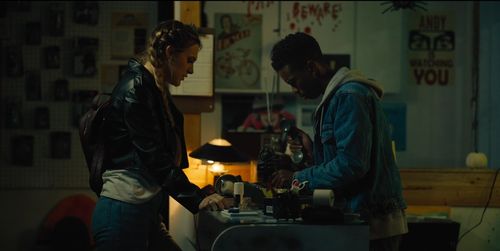 Marlon Kazadi and Madi Monroe in Zombie Town (2023)