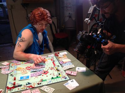 During filming of 