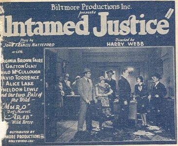 Tom London, Virginia Brown Faire, Gaston Glass, Alice Lake, Philo McCullough, and David Torrence in Untamed Justice (192