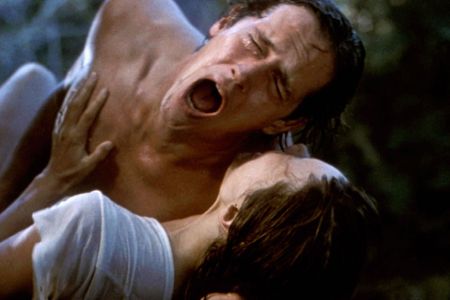 Cindy Harrell and Mark Metcalf in The Final Terror (1983)