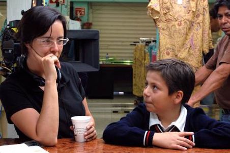 Patricia Riggen and Adrian Alonso in Under the Same Moon (2007)