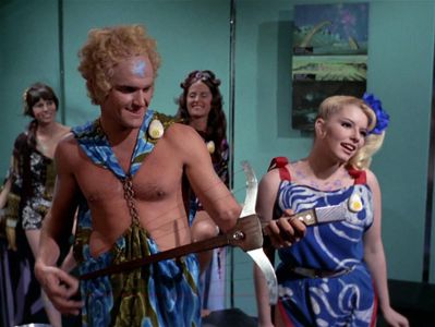 Phyllis Douglas, Deborah Downey, Charles Napier, and Mary Linda Rapelye in Star Trek (1966)