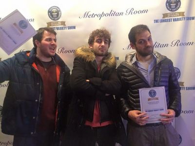 After participating in The Guinness Book of World Records, Record Breaking Attempt: Longest Variety Show Ever.