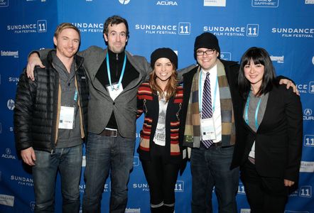 Duncan Birmingham, Cy Carter, Angela Trimbur, and Mary Rohlich at an event for The Lie (2011)