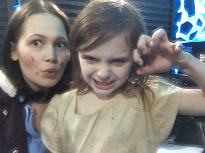 Kelli Berglund and Shiloh Verrico in Ghost in the Graveyard (2019)