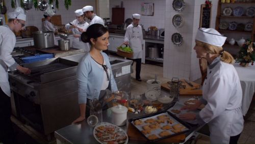 Danica McKellar and Emma Burdon-Sutton in Crown for Christmas (2015)