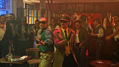 Gonçalo Waddington and David Chan Cordeiro in The Portuguese Falcon (2015)