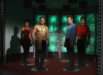 Chuck Huber, Vic Mignogna, Christopher Doohan, and Kim Stinger in Star Trek Continues (2013)