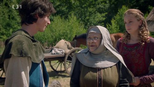 Jirina Bohdalová, Denis Safarík, and Anna Kaderávková in A Wizard Called Rye (2018)