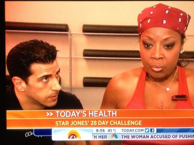Appearance on NBC's Today Show as the personal trainer to Star Jones