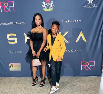 At The American Film Awards with Guest Musical Artist, Makeda Tene’