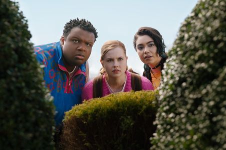 Jaquel Spivey, Angourie Rice, and Auli'i Cravalho in Mean Girls (2024)