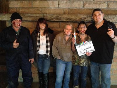 On set of 