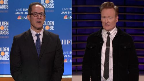 Conan O'Brien and José Arroyo in Conan: Laurence Fishburne (2019)