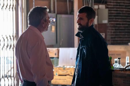 Alon Aboutboul and Carter Hudson in Snowfall: Departures (2022)