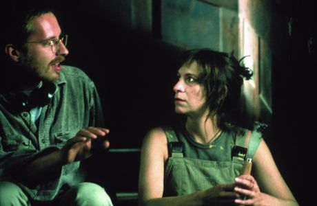 Sebastian Niemann, Amanda Plummer - on set - 7 Days To Live