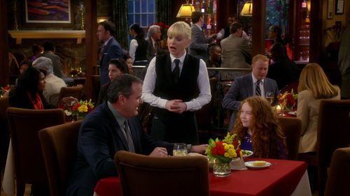 Anna Faris, Bob Stephenson, Nate Corddry, and Izzy Watts in Mom (2013)