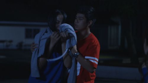 Andre Garcia and Ritz Azul in #ParangNormal Activity: Gagambabe (2016)