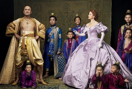 Ken Watanabe, Jon Viktor Corpuz, and Kelli O'Hara in Vanity Fair for The King & I. Photo by Annie Leibovitz.