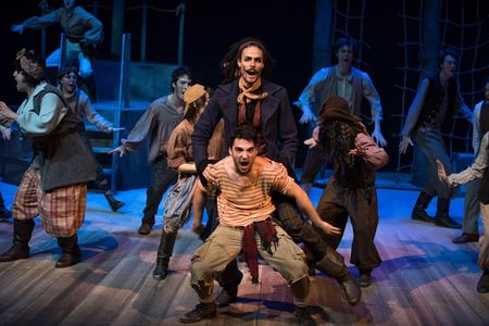 Emilio Ferreira as Smee in Peter and the Starcatcher in December of 2019 at John Abbott College’s Casgrain Theatre