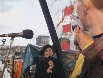Michael Stipe, Billy Bragg, and Natalie Merchant in Time Capsule (1990)