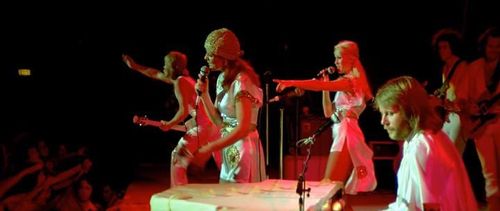Benny Andersson, Agnetha Fältskog, Anni-Frid Lyngstad, Björn Ulvaeus, and ABBA in ABBA: The Movie (1977)
